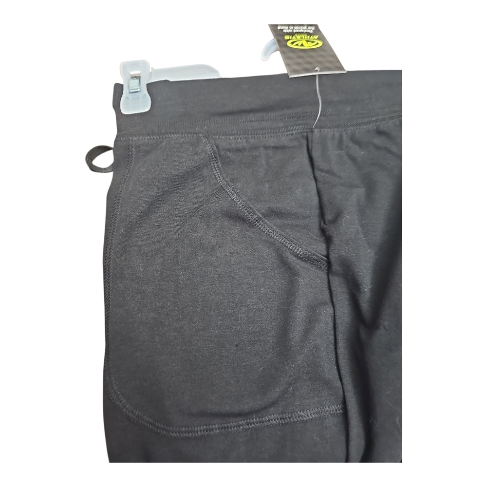 Athletic Womens Cotton Pants Black Large NEW - Picture 2 of 4